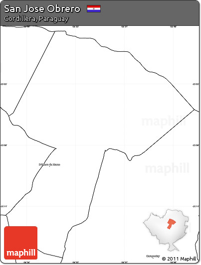Blank Simple Map of San Jose Obrero