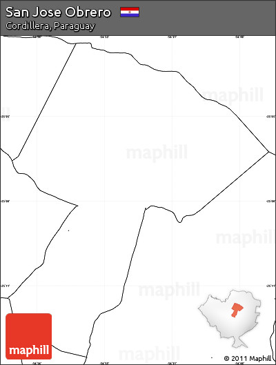 Blank Simple Map of San Jose Obrero, no labels