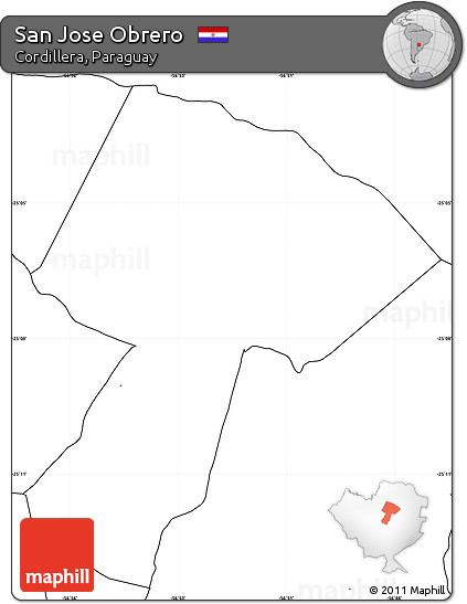 Blank Simple Map of San Jose Obrero, no labels