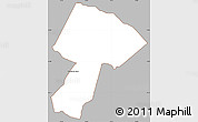 Gray Simple Map of San Jose Obrero, cropped outside