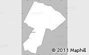 Gray Simple Map of San Jose Obrero