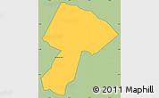 Savanna Style Simple Map of San Jose Obrero, cropped outside