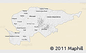 Classic Style 3D Map of Guaira, single color outside