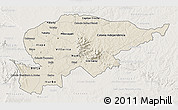 Shaded Relief 3D Map of Guaira, lighten