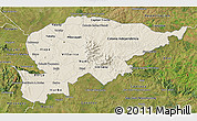 Shaded Relief 3D Map of Guaira, satellite outside