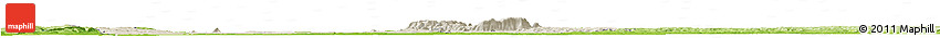 Shaded Relief Horizon Map of Guaira, physical outside