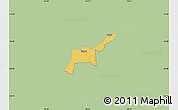 Savanna Style Map of Iturbe, single color outside