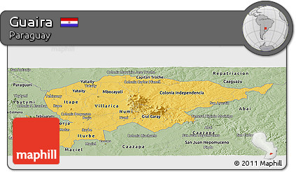 Savanna Style Panoramic Map of Guaira