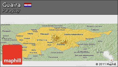 Savanna Style Panoramic Map of Guaira