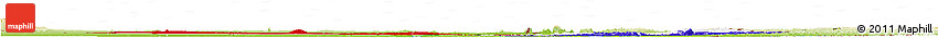 Flag Horizon Map of Paraguay, physical outside, flag centered