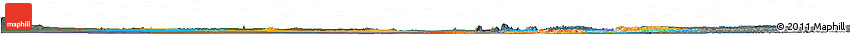 Political Horizon Map of Paraguay, darken, semi-desaturated