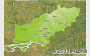Physical 3D Map of Itapua, satellite outside