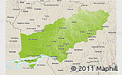 Physical 3D Map of Itapua, shaded relief outside