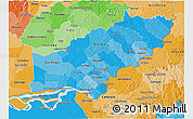Political Shades 3D Map of Itapua