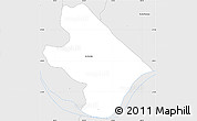 Silver Style Simple Map of Cambyreta