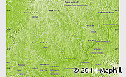 Physical Map of Capitan Meza