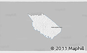 Gray 3D Map of Carlos A Lopez, single color outside