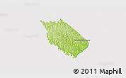 Physical 3D Map of Carlos A Lopez, cropped outside