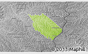 Physical 3D Map of Carlos A Lopez, desaturated
