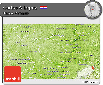 Physical 3D Map of Carlos a Lopez