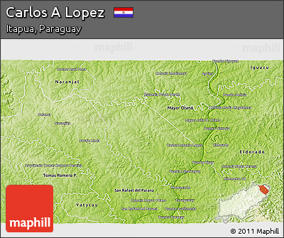 Physical 3D Map of Carlos a Lopez