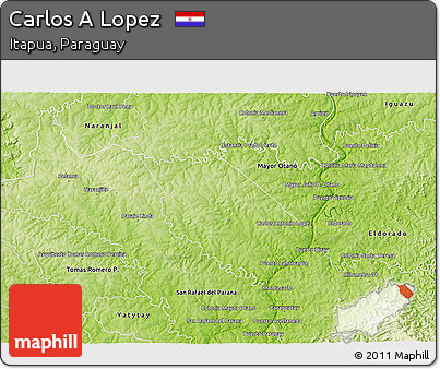 Physical 3D Map of Carlos a Lopez