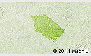 Physical 3D Map of Carlos A Lopez, lighten