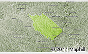 Physical 3D Map of Carlos A Lopez, semi-desaturated