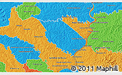 Political 3D Map of Carlos A Lopez