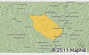 Savanna Style 3D Map of Carlos A Lopez