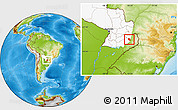 Physical Location Map of Carlos A Lopez, highlighted country