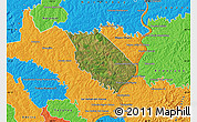 Satellite Map of Carlos A Lopez, political outside