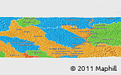 Political Panoramic Map of Carlos A Lopez