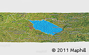 Political Panoramic Map of Carlos A Lopez, satellite outside