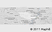 Silver Style Panoramic Map of Carlos A Lopez