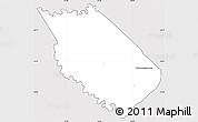 Silver Style Simple Map of Carlos A Lopez, cropped outside