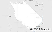 Silver Style Simple Map of Carlos A Lopez