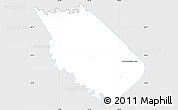 Silver Style Simple Map of Carlos A Lopez, single color outside