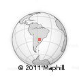 Outline Map of Carmen Del Parana
