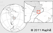 Blank Location Map of Encarnacion, highlighted country