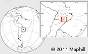 Blank Location Map of Encarnacion, highlighted parent region