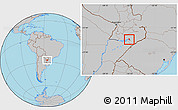 Gray Location Map of Encarnacion