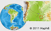Physical Location Map of Encarnacion, within the entire country