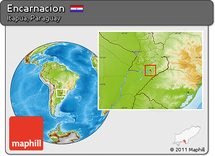 Physical Location Map of Encarnacion