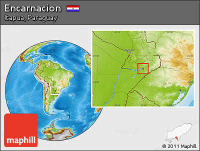 Physical Location Map of Encarnacion