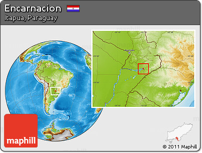 Physical Location Map of Encarnacion