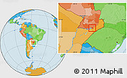 Political Location Map of Encarnacion