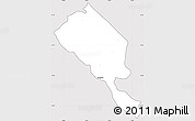 Silver Style Simple Map of Encarnacion, cropped outside