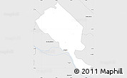 Silver Style Simple Map of Encarnacion