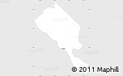 Silver Style Simple Map of Encarnacion, single color outside
